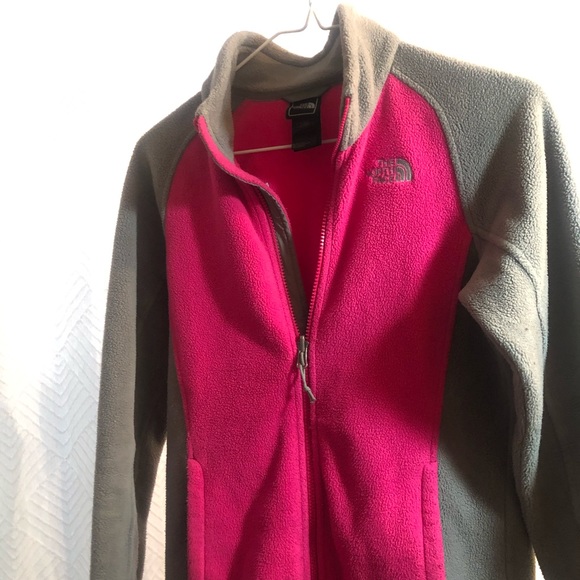 PINK & GRAY NORTH FACE SWEATSHIRT - Picture 5 of 5